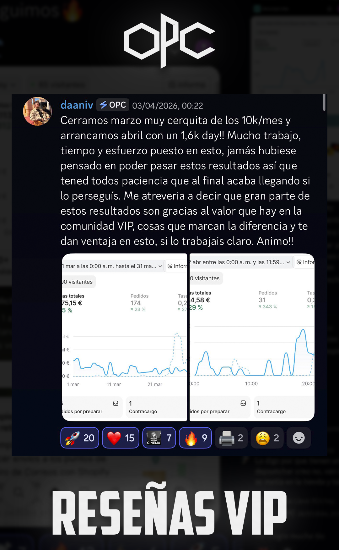 Reseña VIP alumno OPC